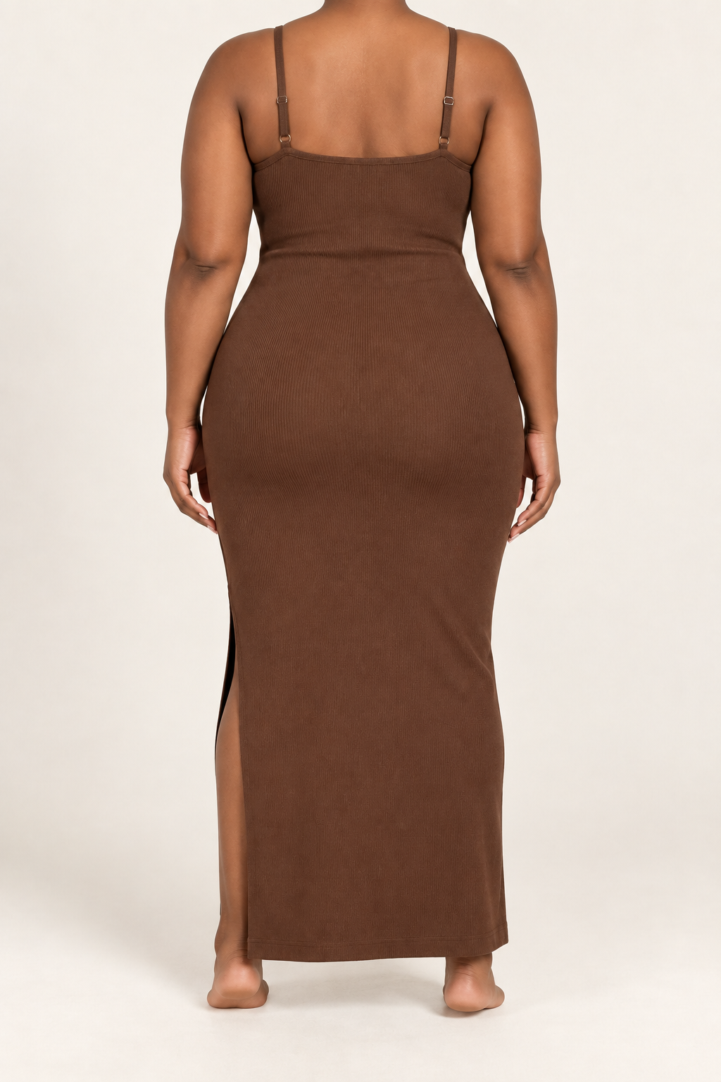The Becoming Her Ribbed Maxi Dress