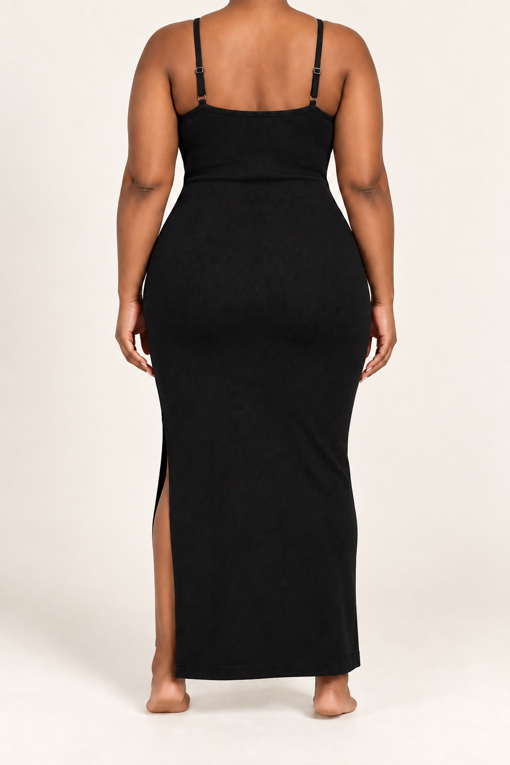 The Becoming Her Ribbed Maxi Dress
