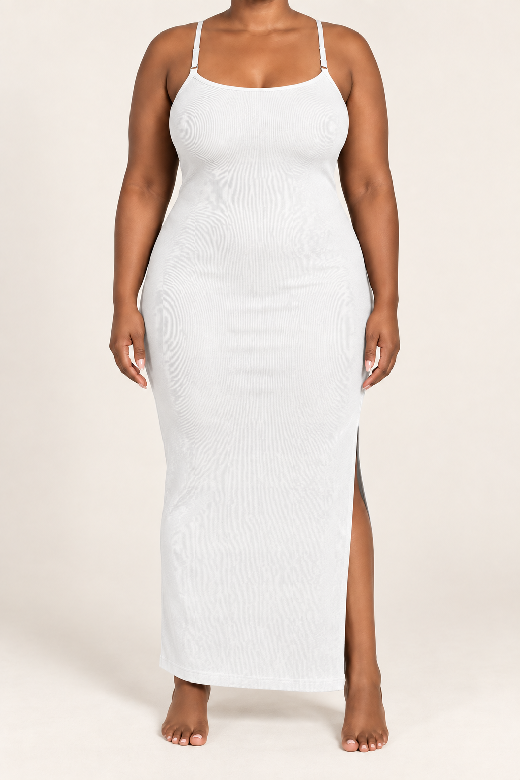 The Becoming Her Ribbed Maxi Dress