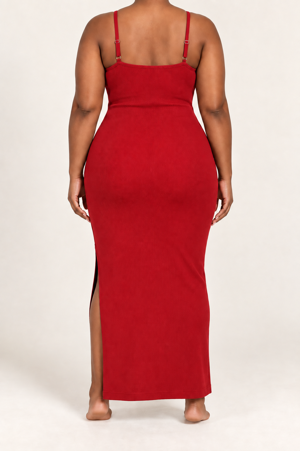 The Becoming Her Ribbed Maxi Dress